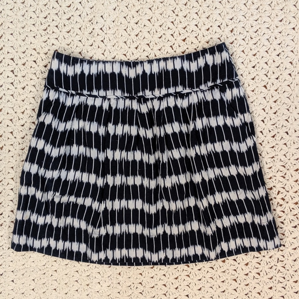 White & Blue Loft Skirt